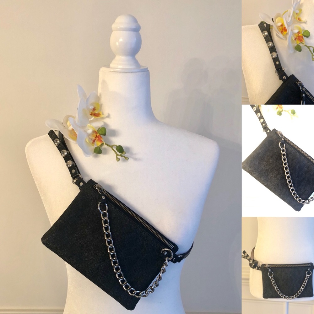 Michael Kors Belt Bag, fanny pack Black MK logo